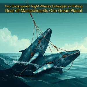 Read more about the article Two Endangered Right Whales Entangled in Fishing Gear off Massachusetts  One Green Planet