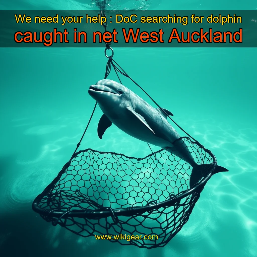 Read more about the article We need your help : DoC searching for dolphin caught in net  West Auckland