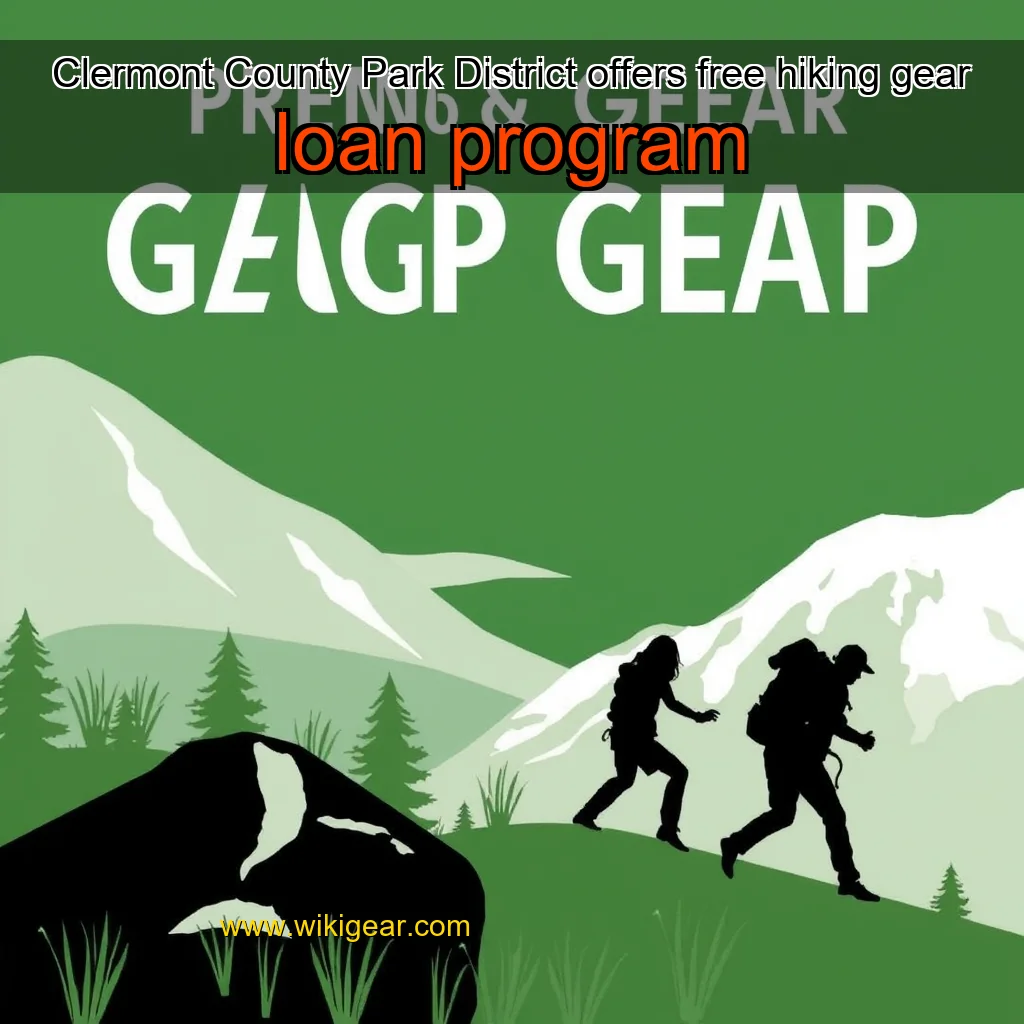 Read more about the article Clermont County Park District offers free hiking gear loan program