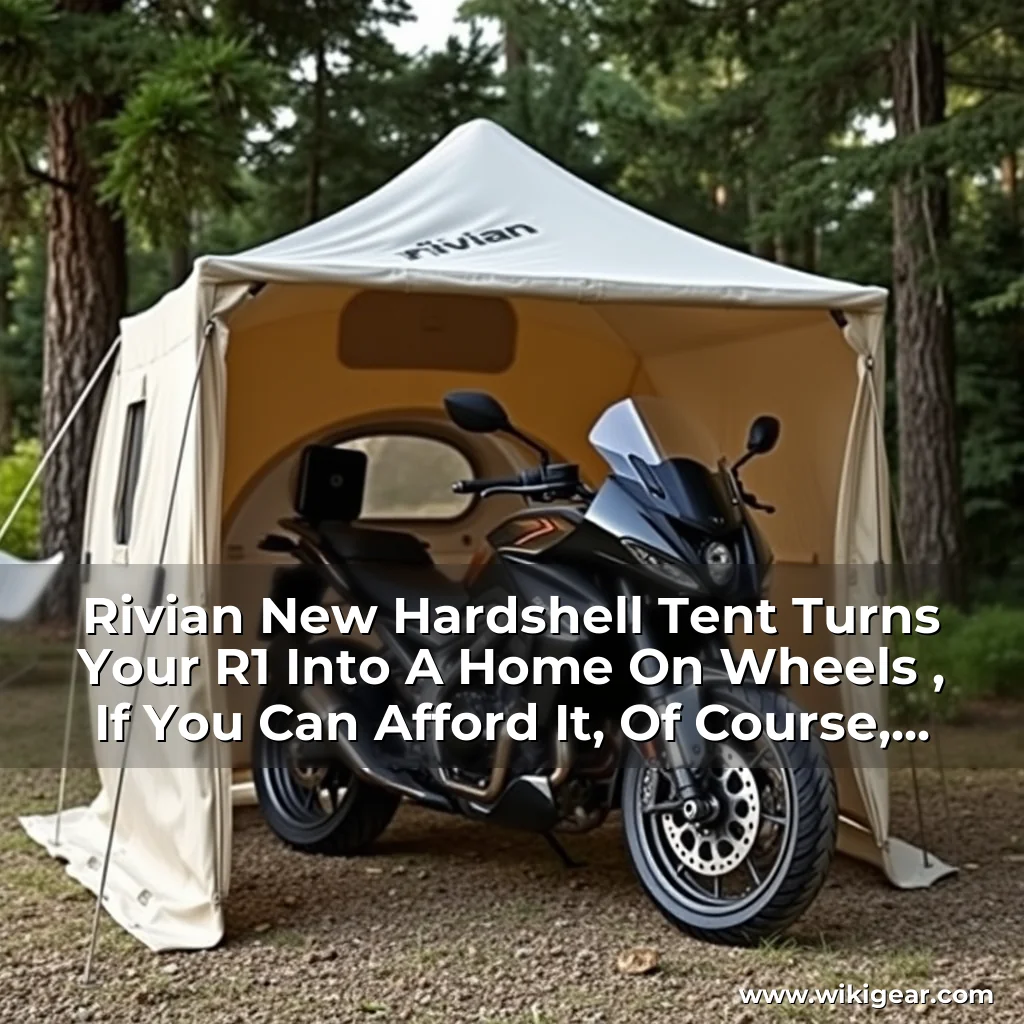 Read more about the article Rivian New Hardshell Tent Turns Your R1 Into A Home On Wheels , If You Can Afford It, Of Course, But It’S A Lot Of Money!