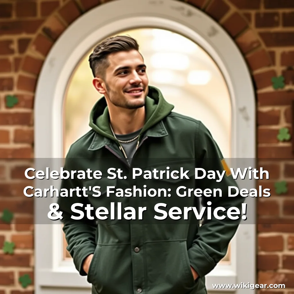 Read more about the article Celebrate St. Patrick Day With Carhartt’S Fashion: Green Deals & Stellar Service!